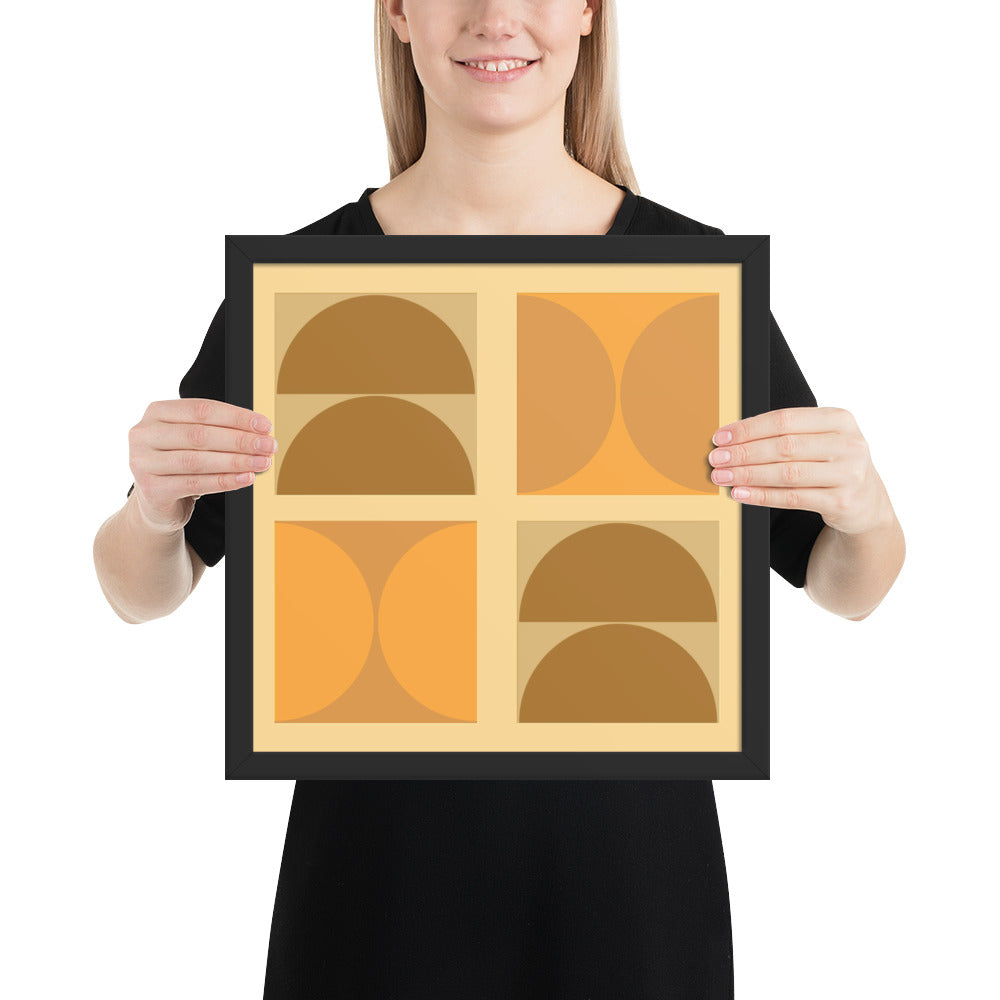Bauhaus framed poster
