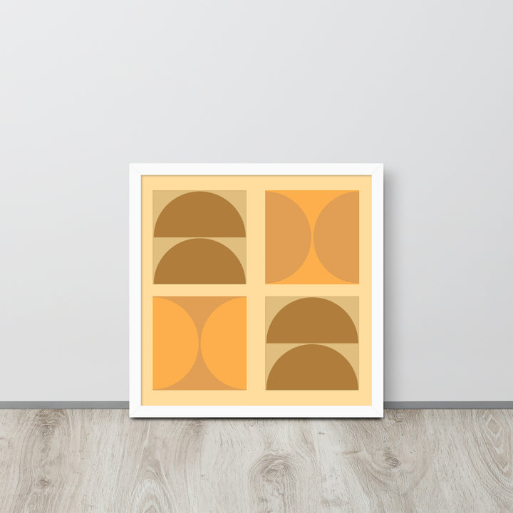 Bauhaus framed poster