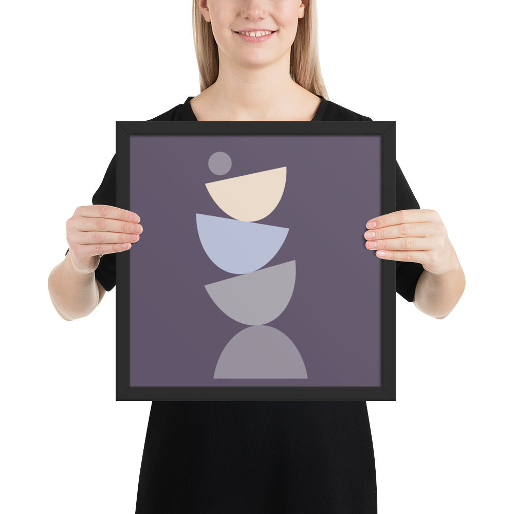 Purple Simplicity 3 Framed Poster. Purple Simplicity Collection.