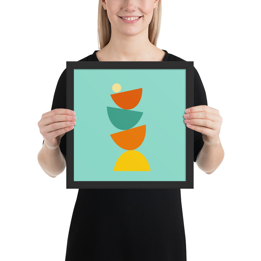 Balanced framed poster. Bright Collection.