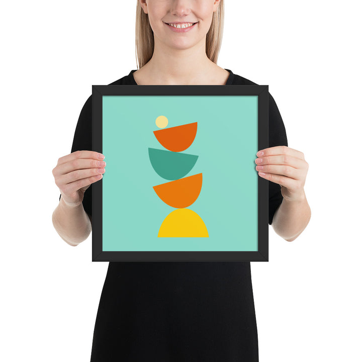 Balanced framed poster. Bright Collection.