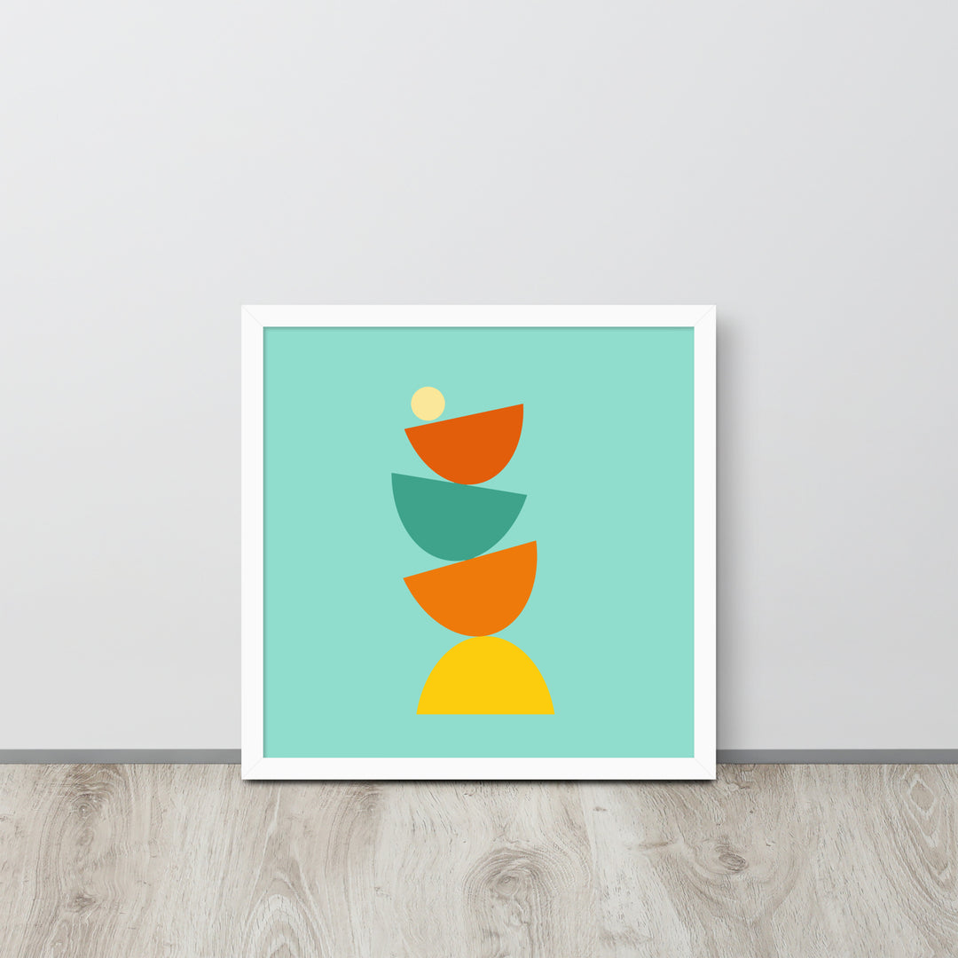 Balanced framed poster. Bright Collection.