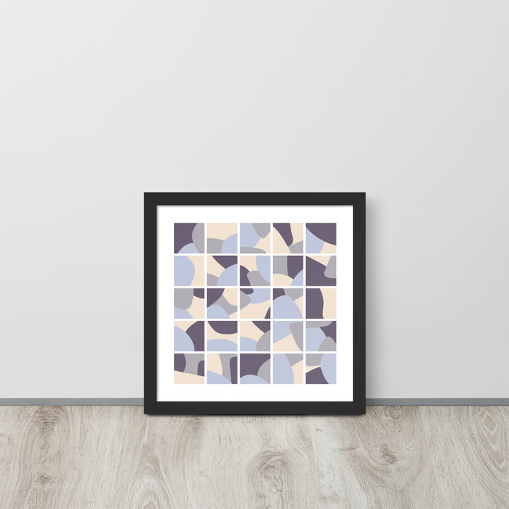 Purple Collage Framed poster. Purple Simplicity Collection.