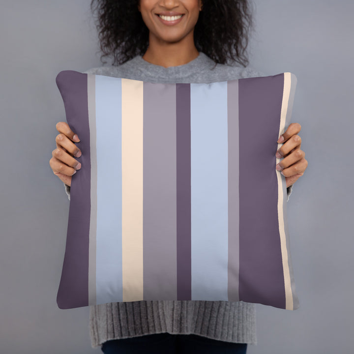Purple Striped Thow Pillow.  Purple Simplicity Collection.