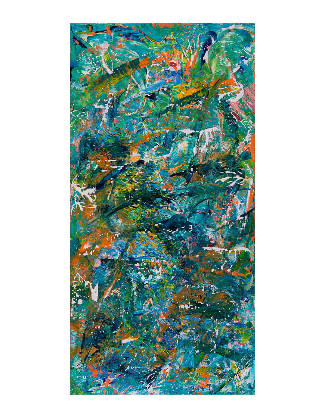 Colorful Rapids Limited Edition abstract painting on a white background.