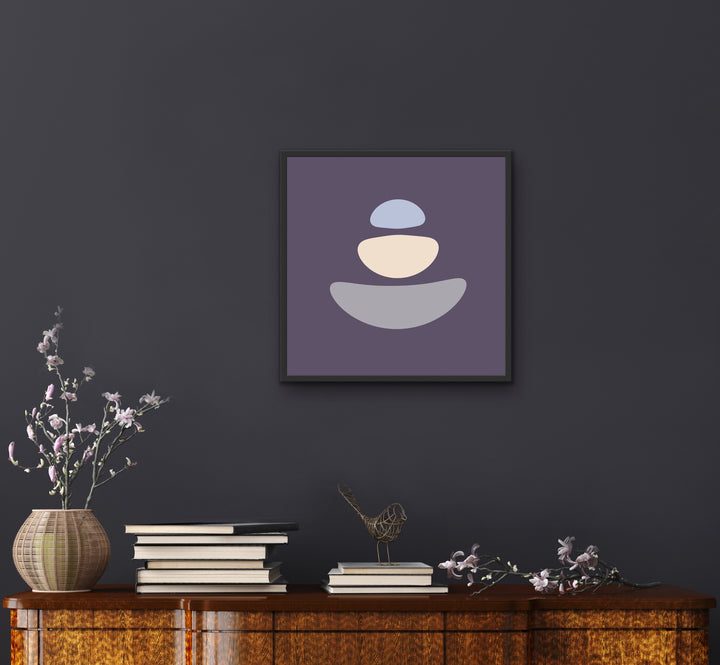 Purple Simplicity 1 Framed Poster. Purple Simplicity Collection.