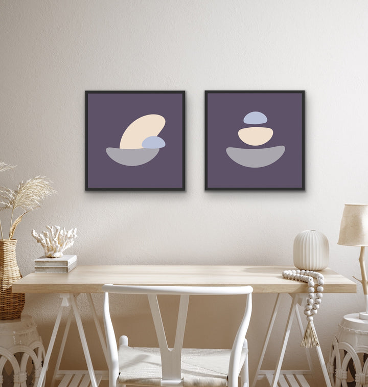 Purple Simplicity 1 Framed Poster. Purple Simplicity Collection.