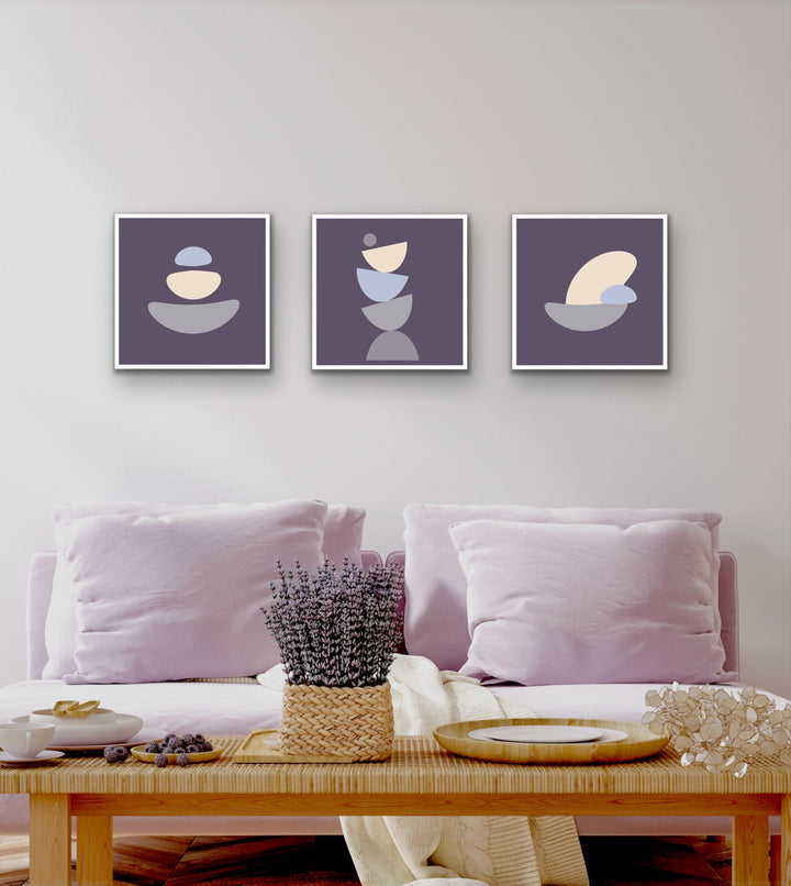 Purple Simplicity 1 Framed Poster. Purple Simplicity Collection.