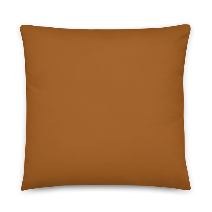 Large light brown throw pillow.  Part of the atomic cat collection.
