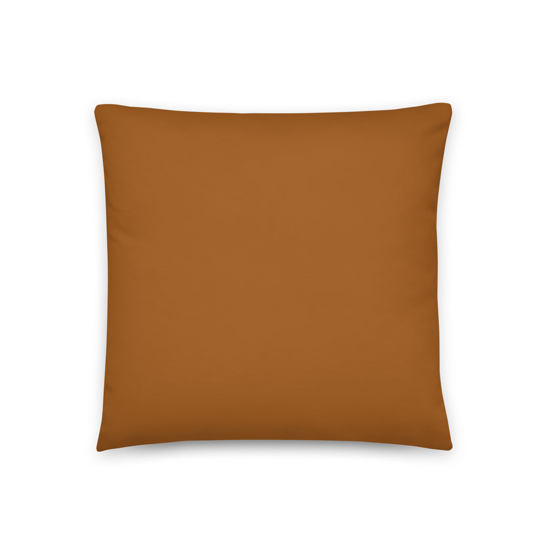 Light Brown throw pillow.  Part of the atomic cat collection.