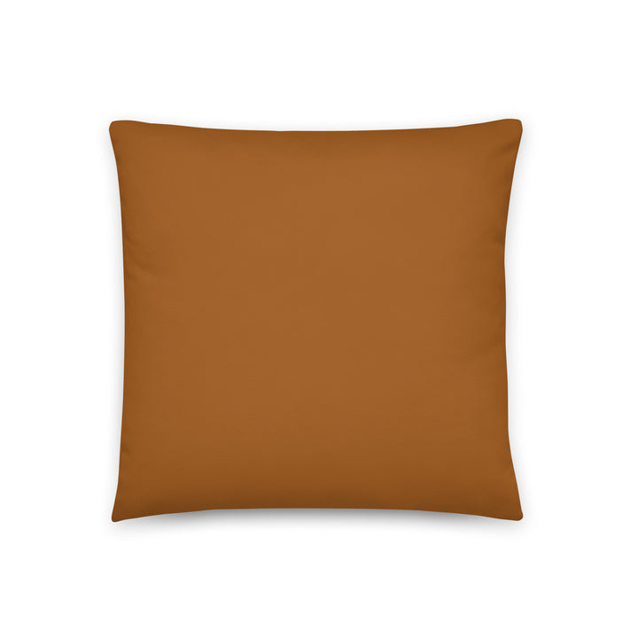Light Brown throw pillow.  Part of the atomic cat collection.