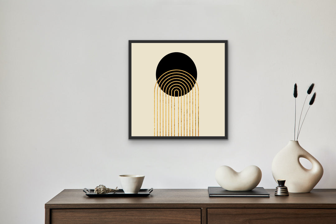 Nightfall framed poster displayed in a modern home.