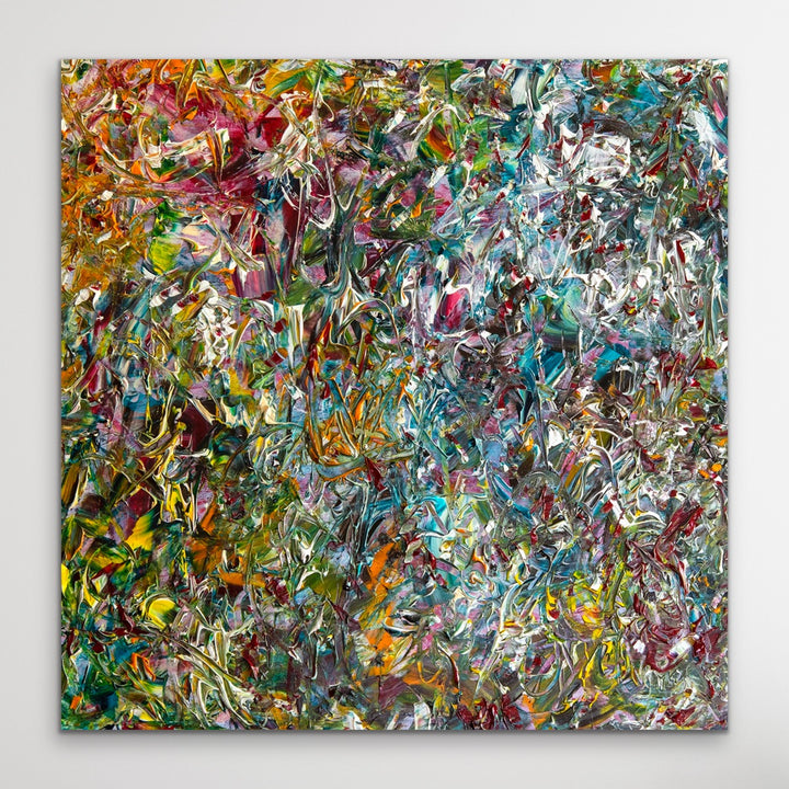 When the Colors Come Out to Play Limited Edition abstract painting reproduced on high definition metal.