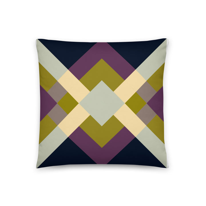 Purple geometric pillow