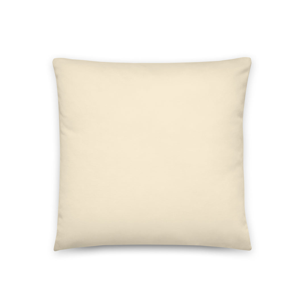 Solid cream throw pillow. Earth Tones Collection.