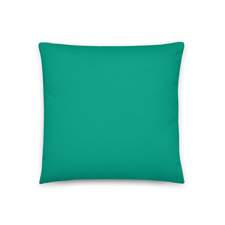 Solid Turquoise Throw Pillow. Bright Collection.