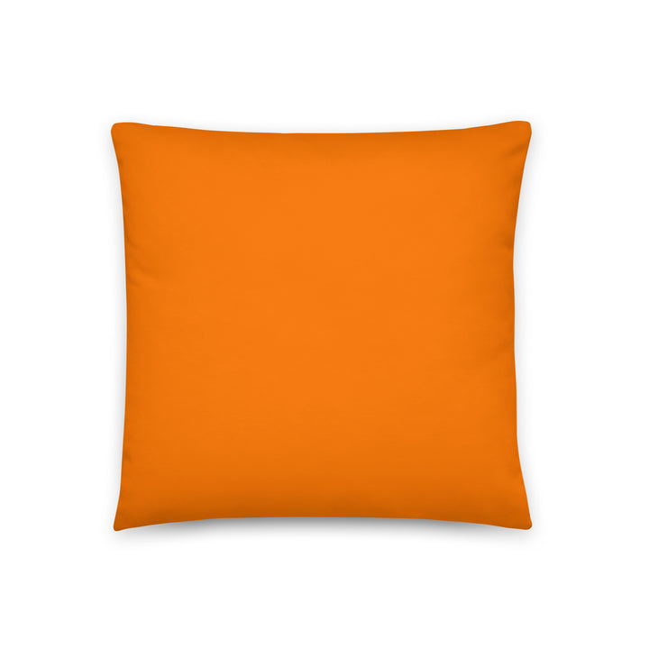 Solid Orange Throw Pillow. Bright Collection.