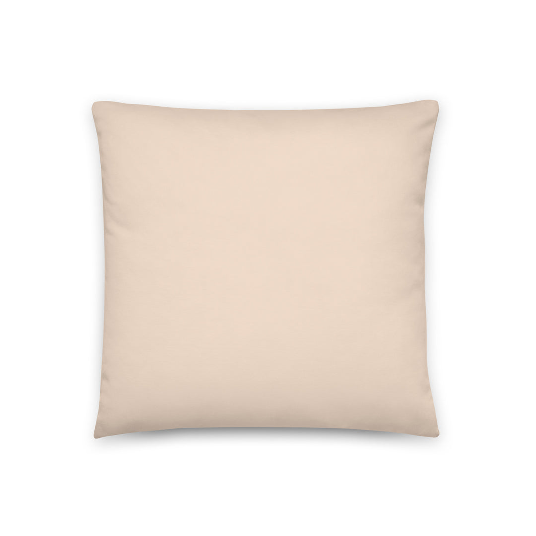Light Peach Throw pillow.  Purple Simplicity collection.