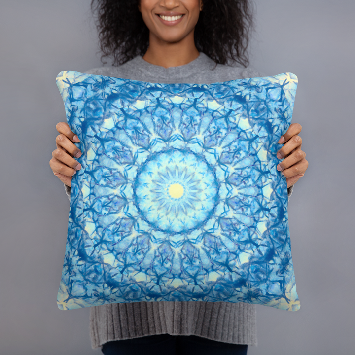 Blue Boho Pillow