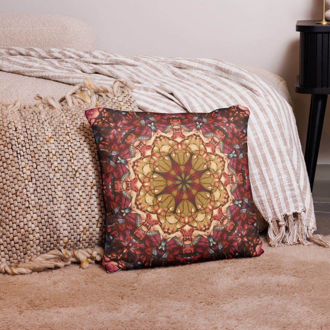 Red Boho Pillow