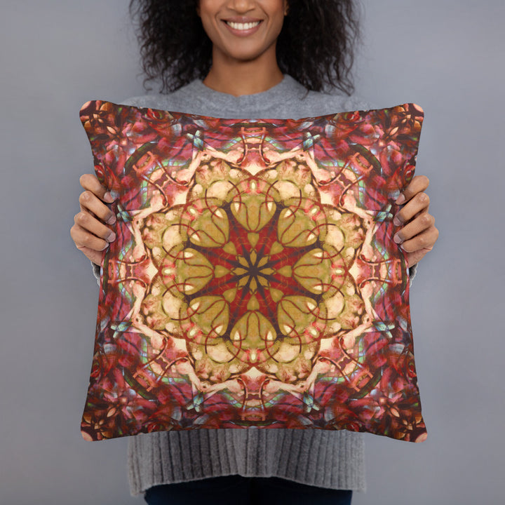 Red Boho Pillow