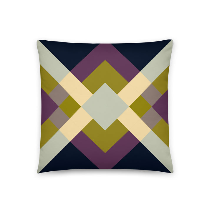 Purple geometric pillow
