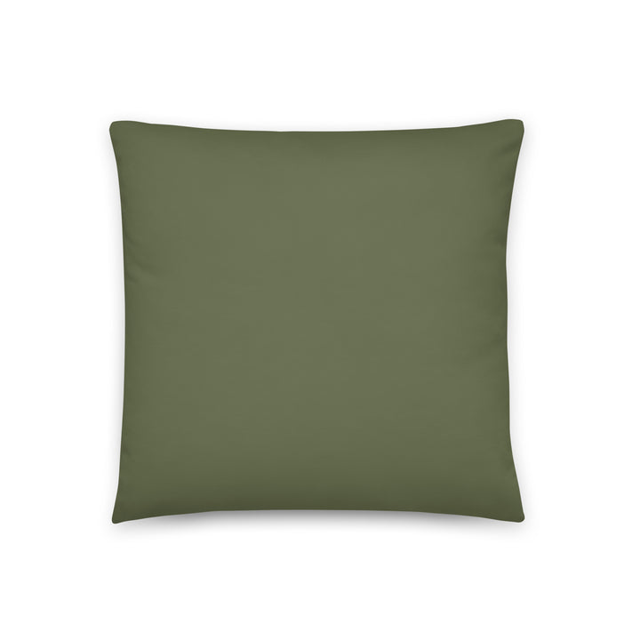 Solid Green Pillow. Earth Tones Collection.