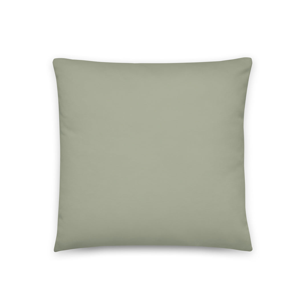 Solid Sage Green Pillow. Earth Tones Collection.