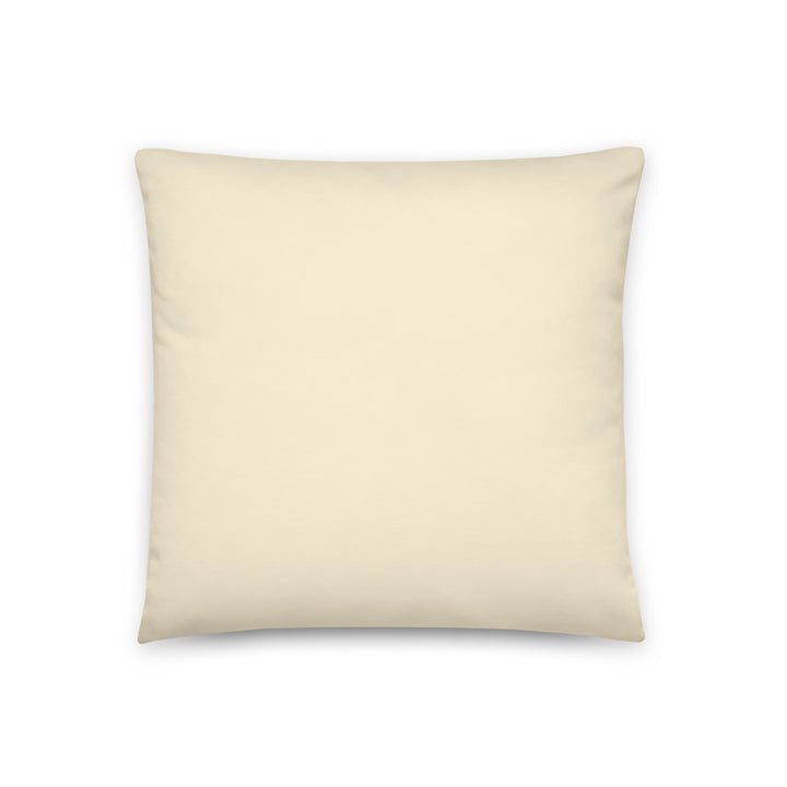 Solid cream throw pillow. Earth Tones Collection.