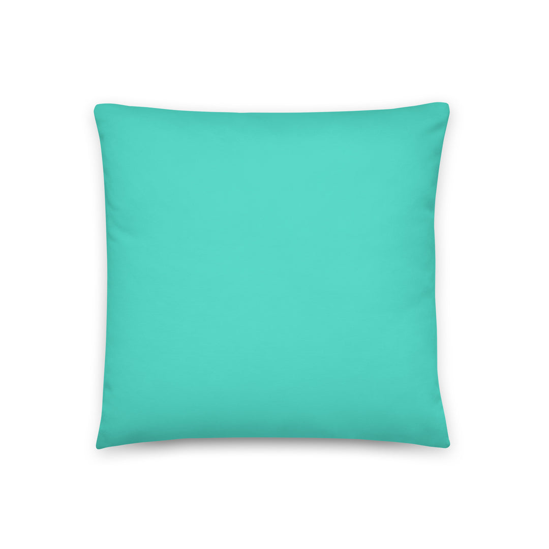 Light Aqua Blue Throw pillow. Bright Collection.