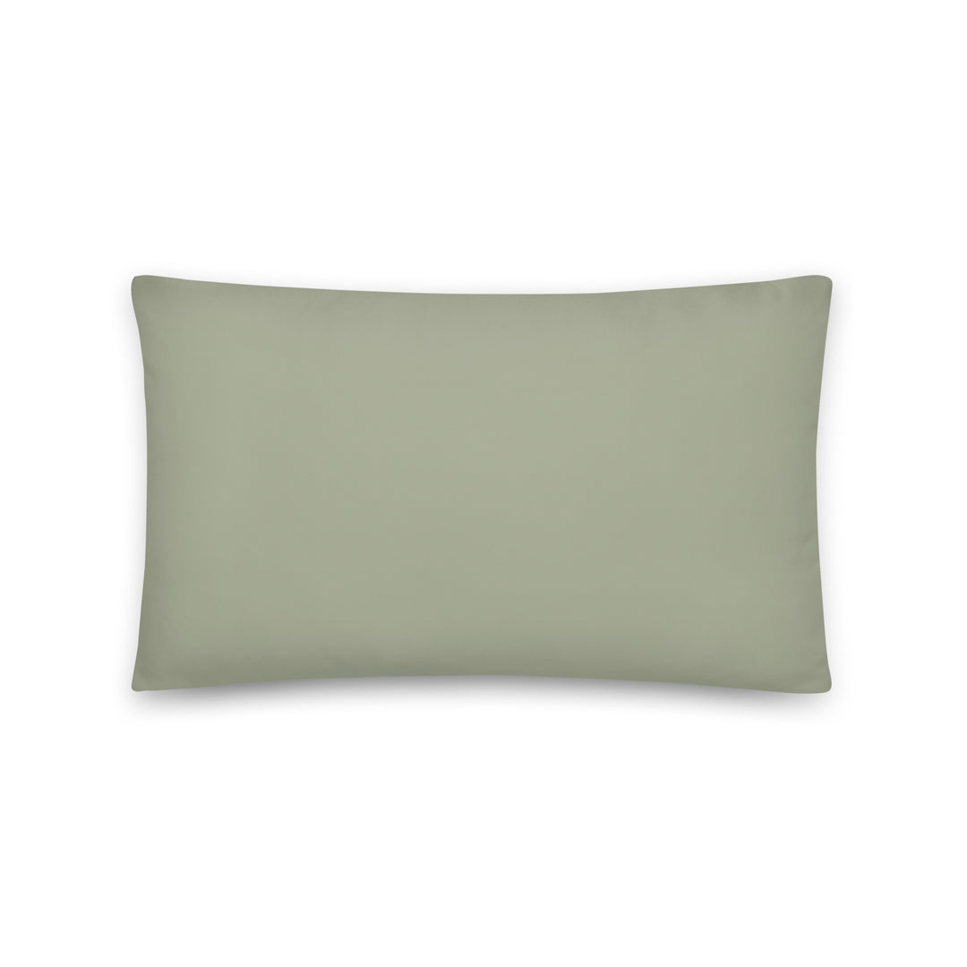 Solid Sage Green Pillow. Earth Tones Collection.