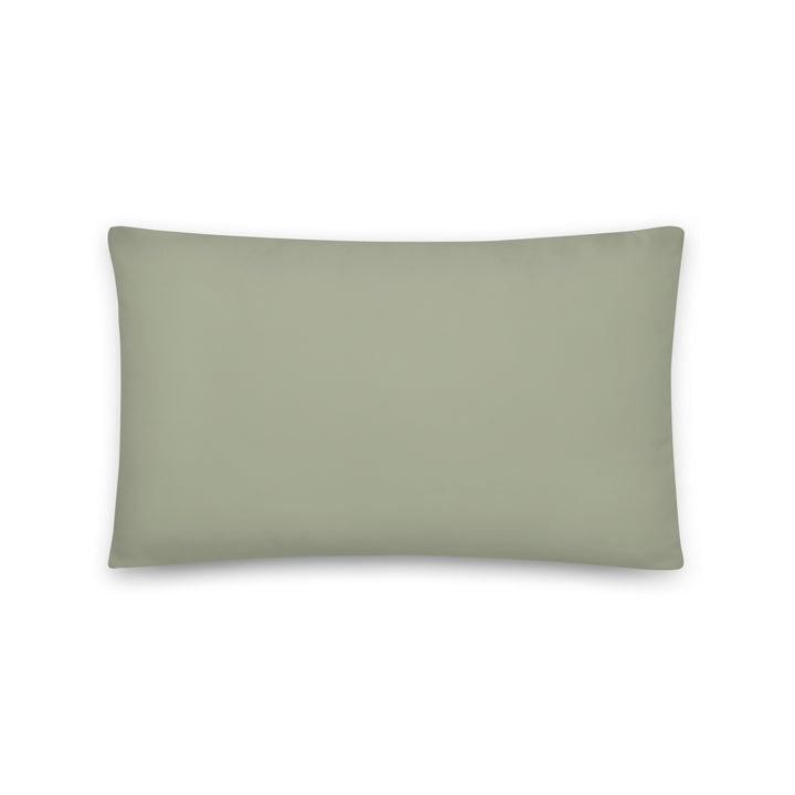 Solid Sage Green Pillow. Earth Tones Collection.
