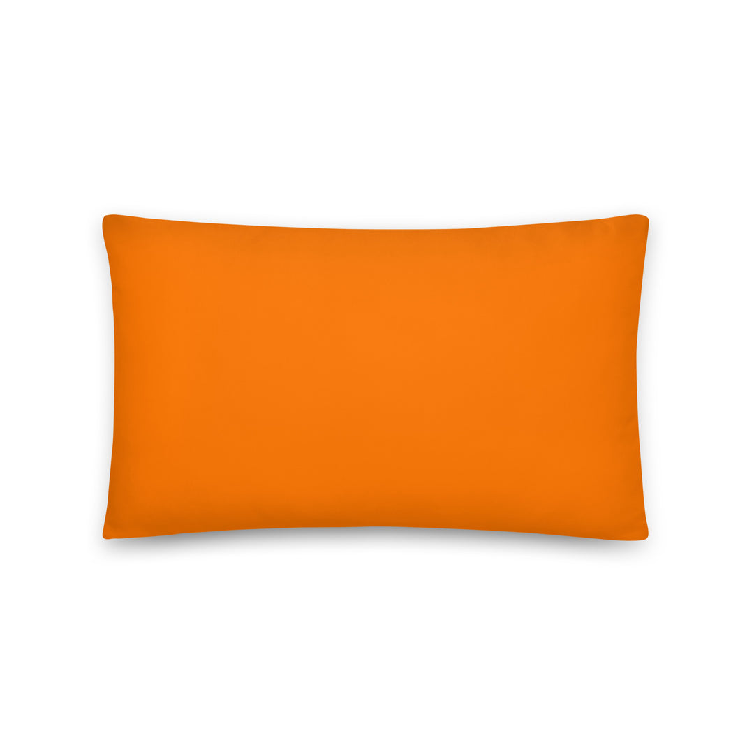 Solid Orange Throw Pillow. Bright Collection.