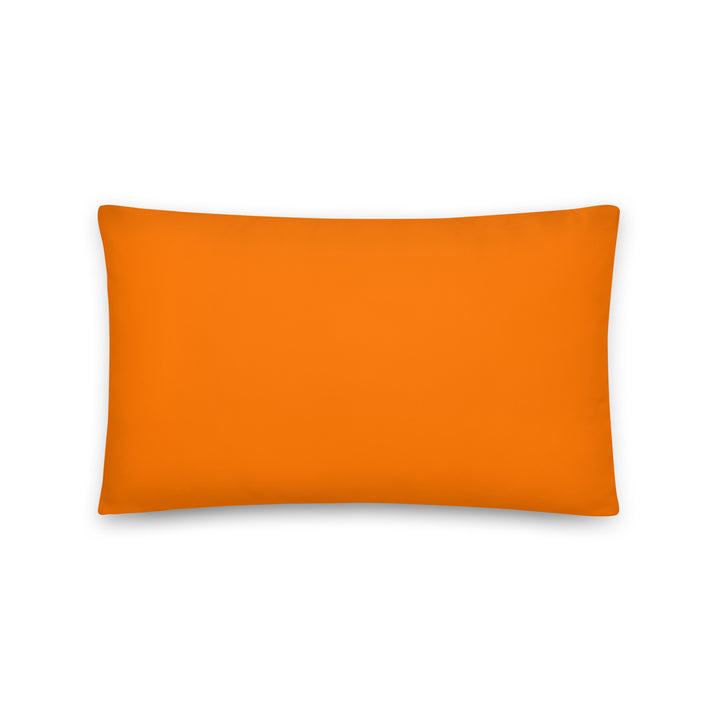 Solid Orange Throw Pillow. Bright Collection.