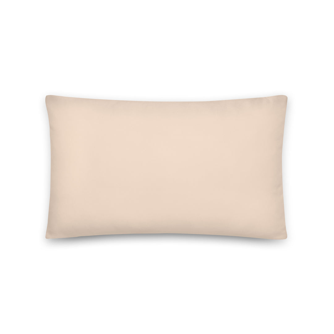 Light Peach Throw pillow.  Purple Simplicity collection.