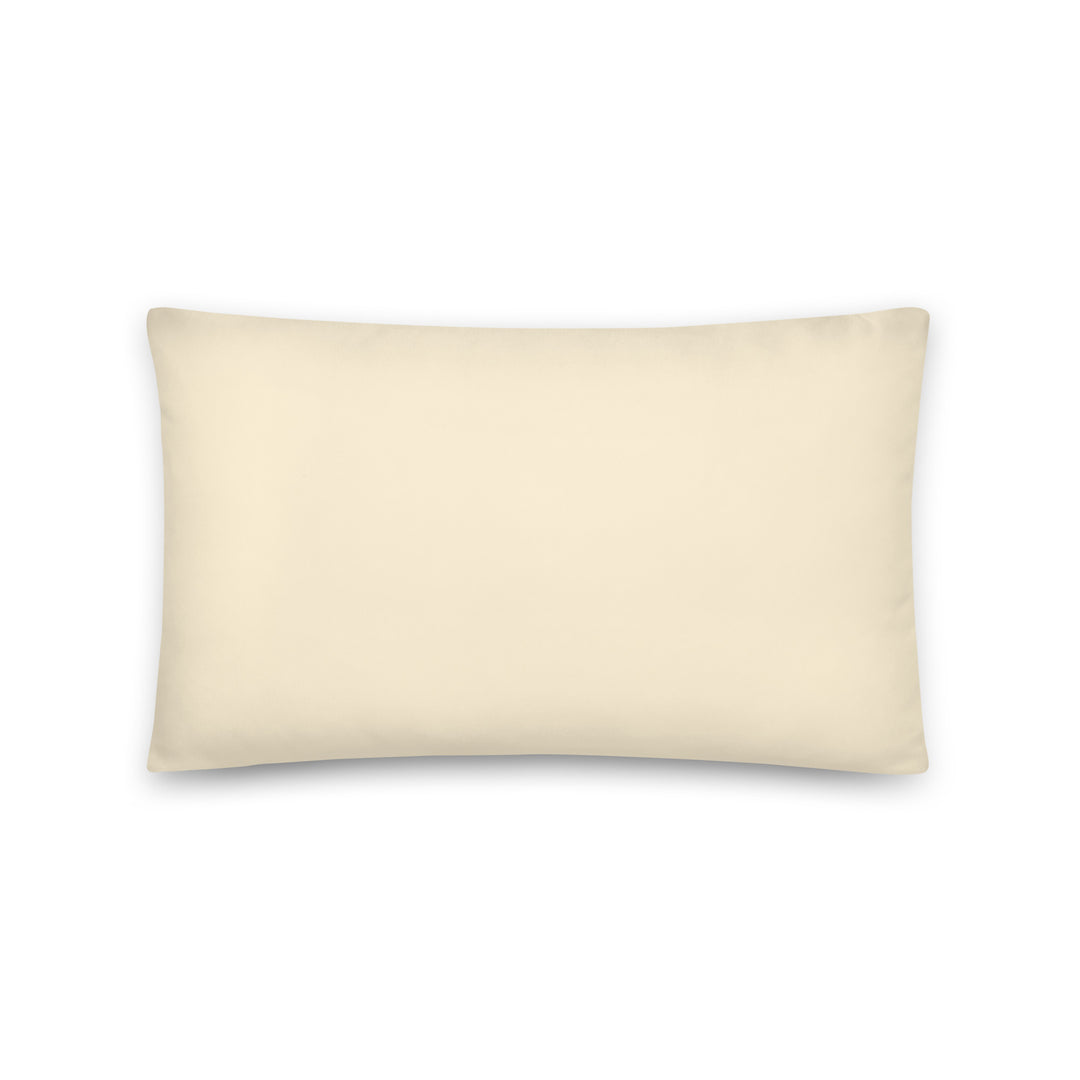 Solid cream throw pillow. Earth Tones Collection.