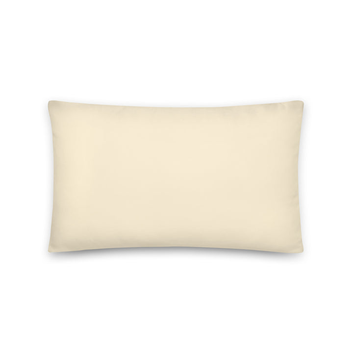 Solid cream throw pillow. Earth Tones Collection.