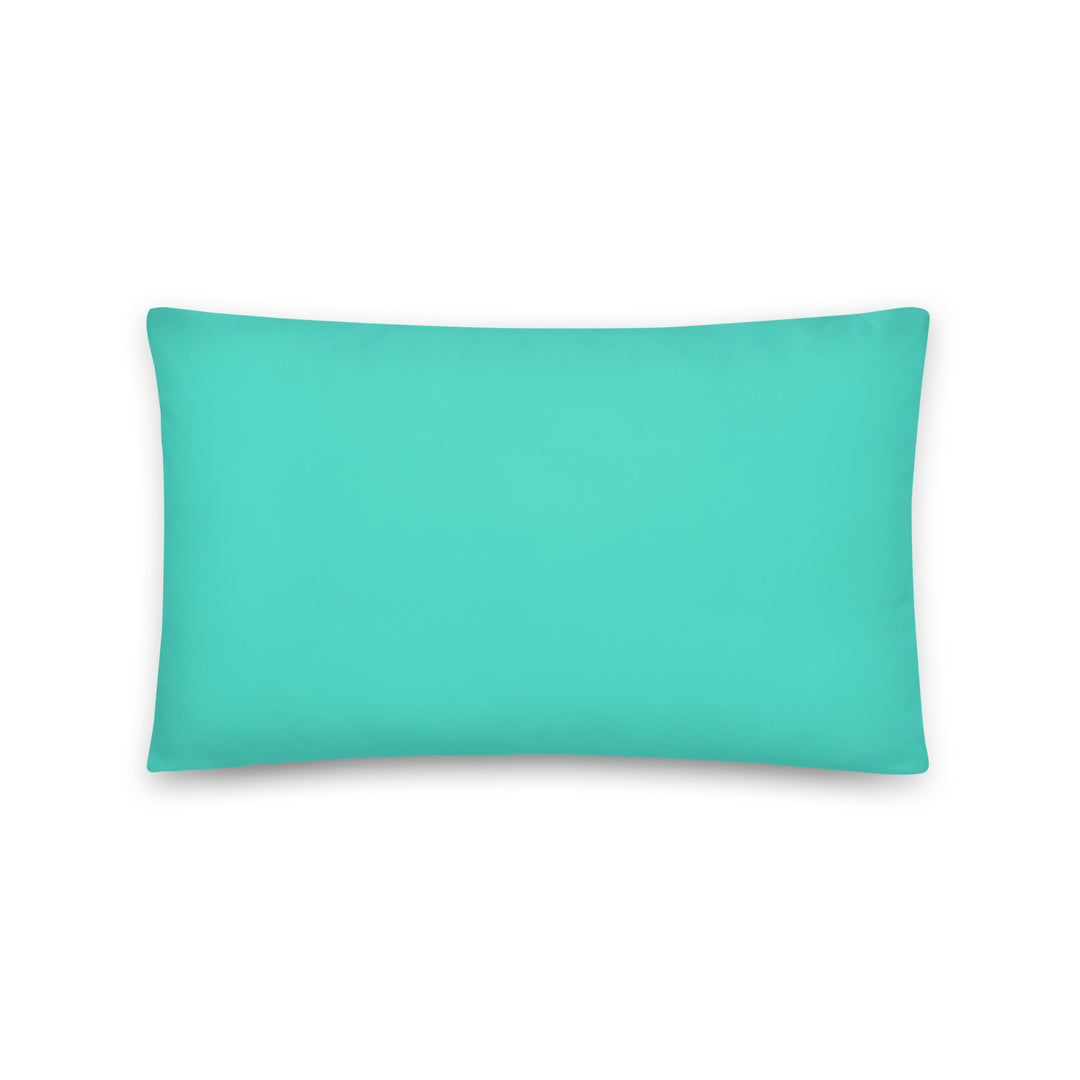 Light Aqua Blue Throw pillow. Bright Collection.