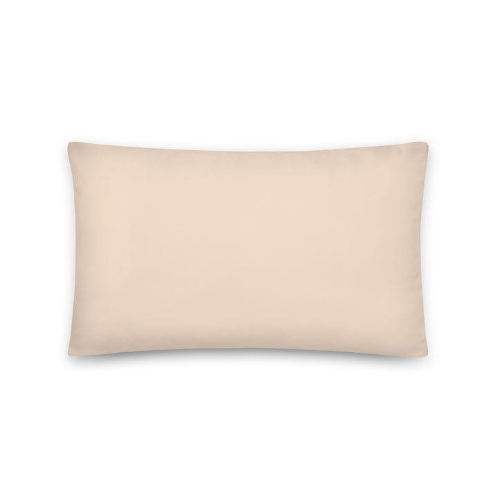 Light Peach Throw pillow.  Purple Simplicity collection.