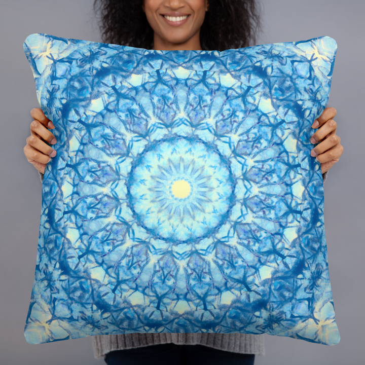 Blue Boho Pillow