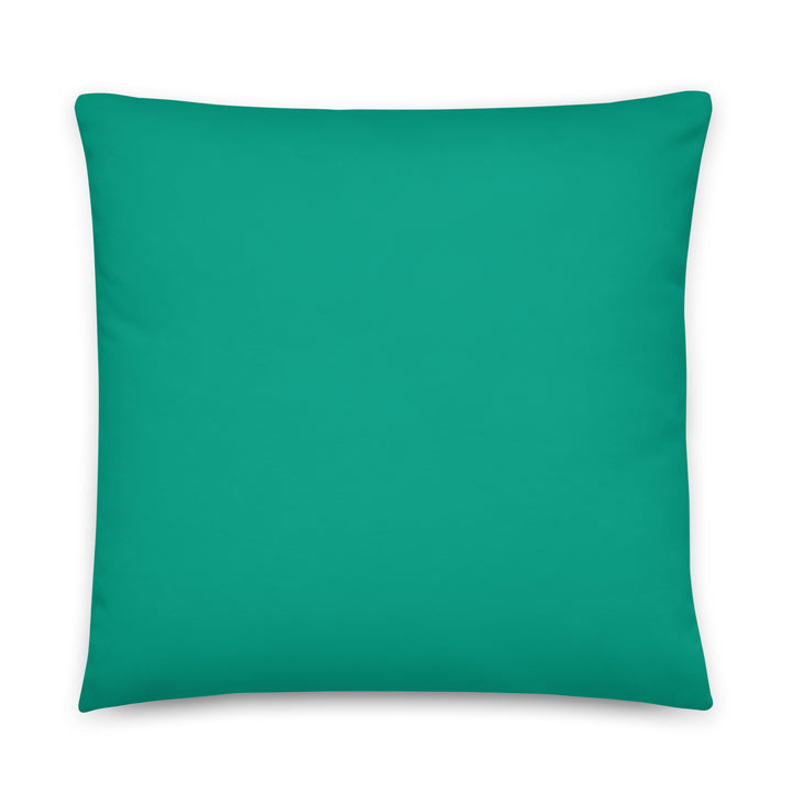 Solid Turquoise Throw Pillow. Bright Collection.