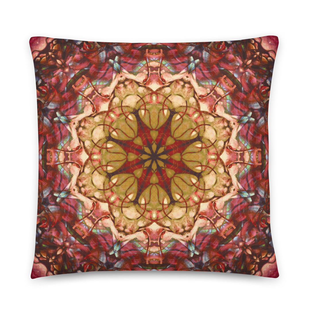 Red Boho Pillow
