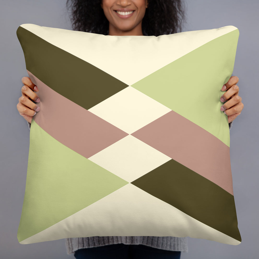 Modern Green Throw Pillow