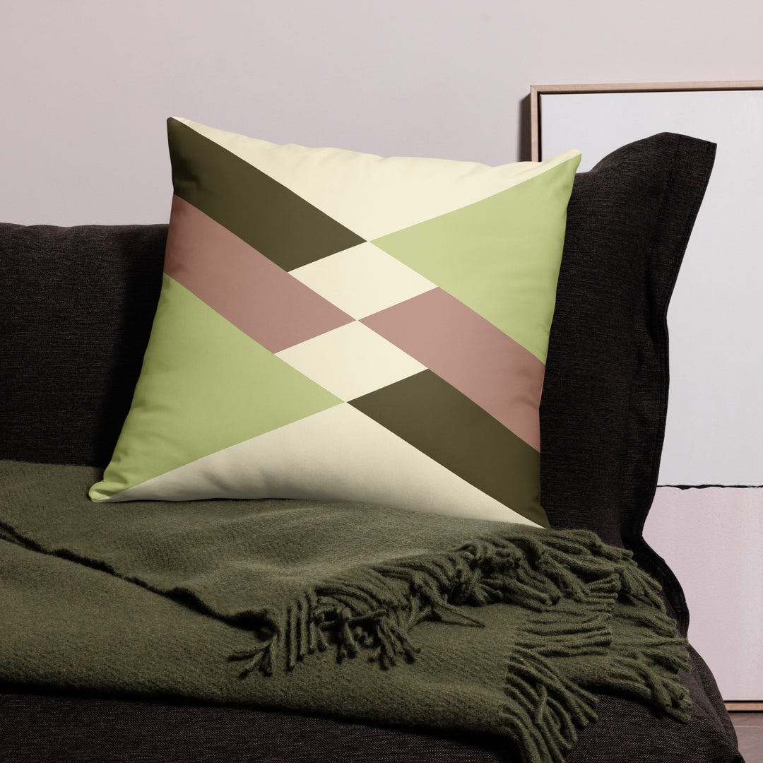 Modern Green Throw Pillow