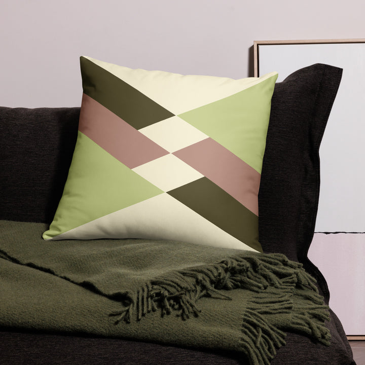 Modern Green Throw Pillow
