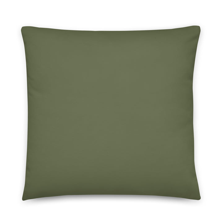 Solid Green Pillow. Earth Tones Collection.