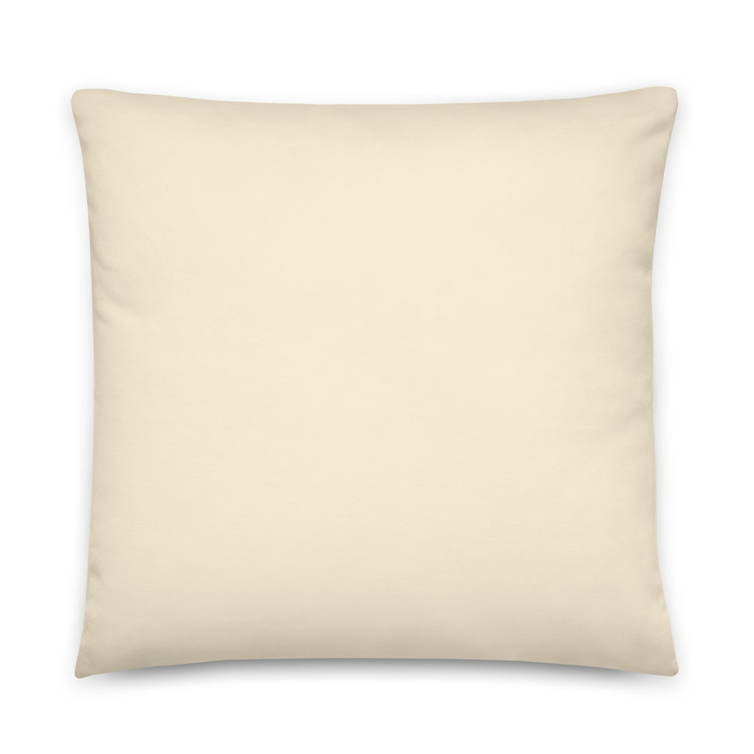 Solid cream throw pillow. Earth Tones Collection.