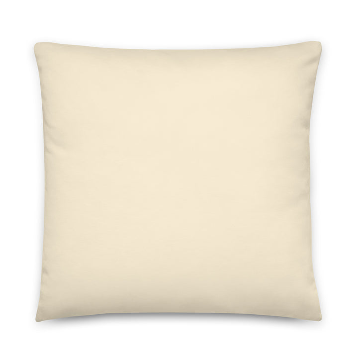 Solid cream throw pillow. Earth Tones Collection.