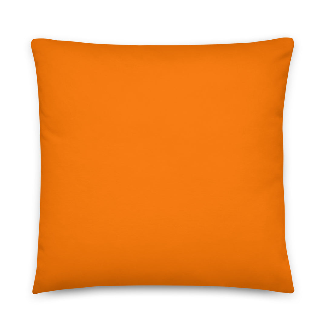 Solid Orange Throw Pillow. Bright Collection.