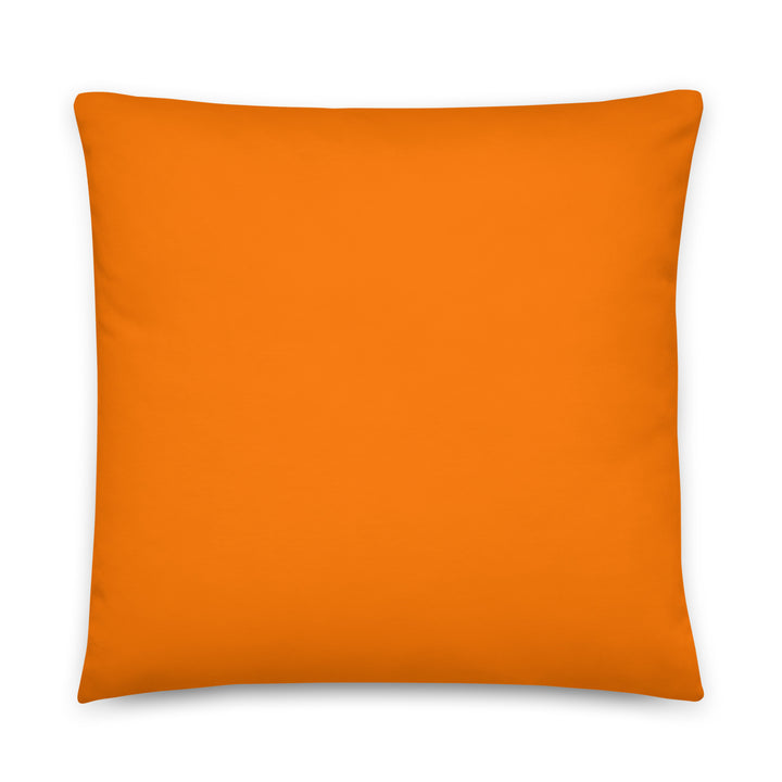 Solid Orange Throw Pillow. Bright Collection.